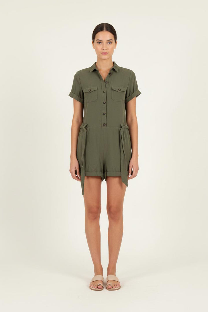 Combishort Vert - Taille L/40 de la marque Sézane | PARAD82121 - Vendu par Paradigme - Image 1