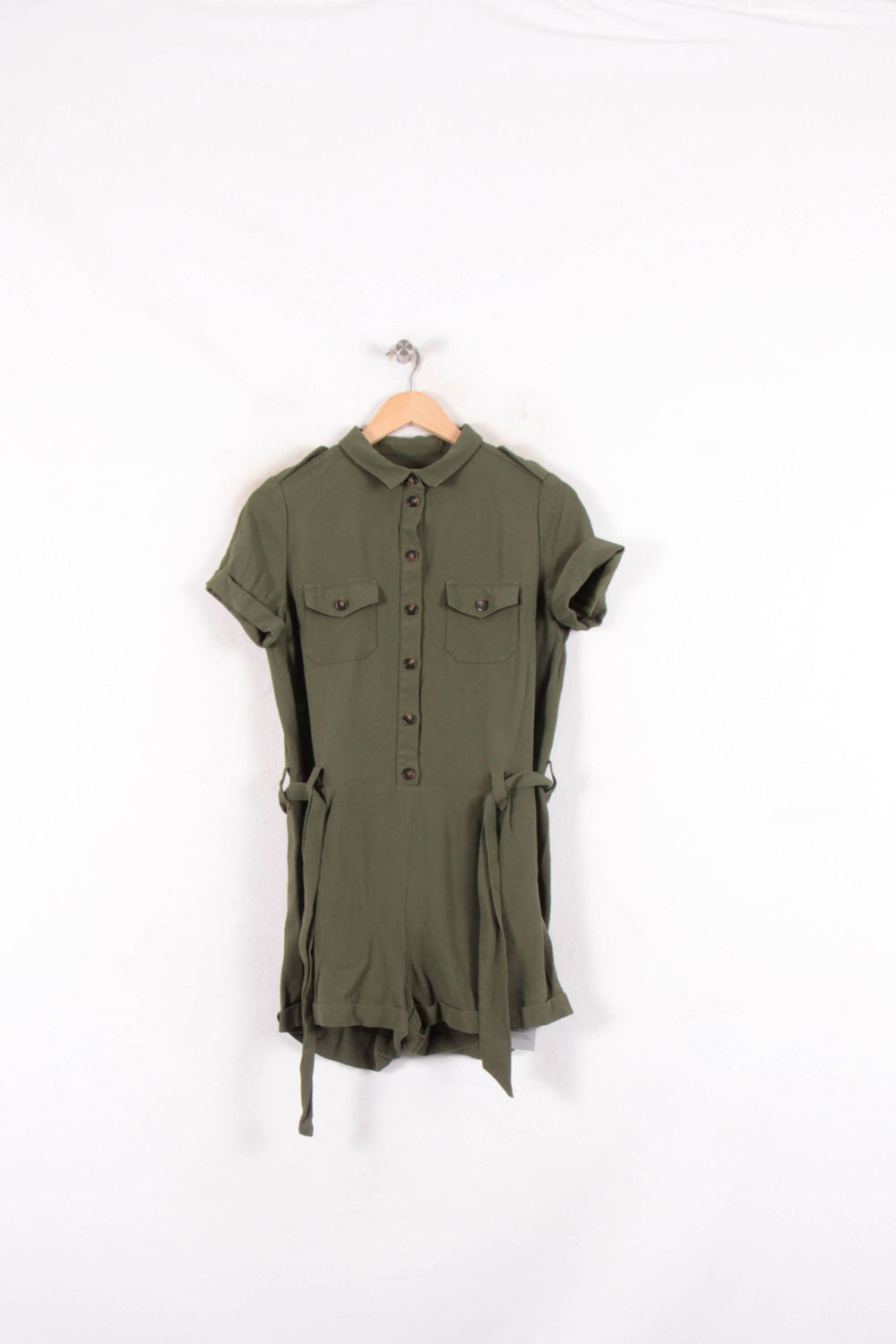 Combishort Vert - Taille L/40 de la marque Sézane | PARAD82121 - Vendu par Paradigme - Image 2