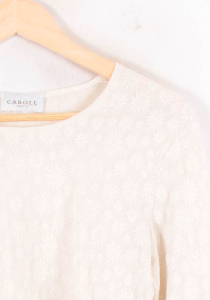 Blouse Blanche - Taille S/36 de la marque Caroll | PARAD82124 - Vendu par Paradigme - Image 3