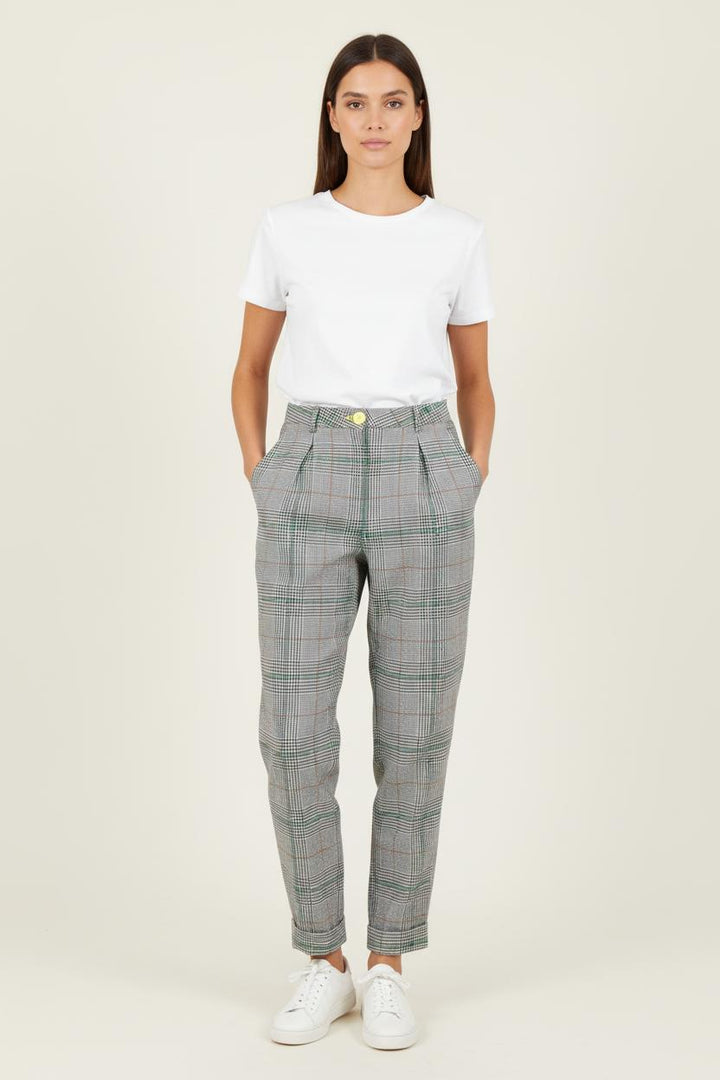 Pantalon Carreaux Gris - Taille XS/34 de la marque Essentiel Antwerp | PARAD82130 - Vendu par Paradigme - Image 1