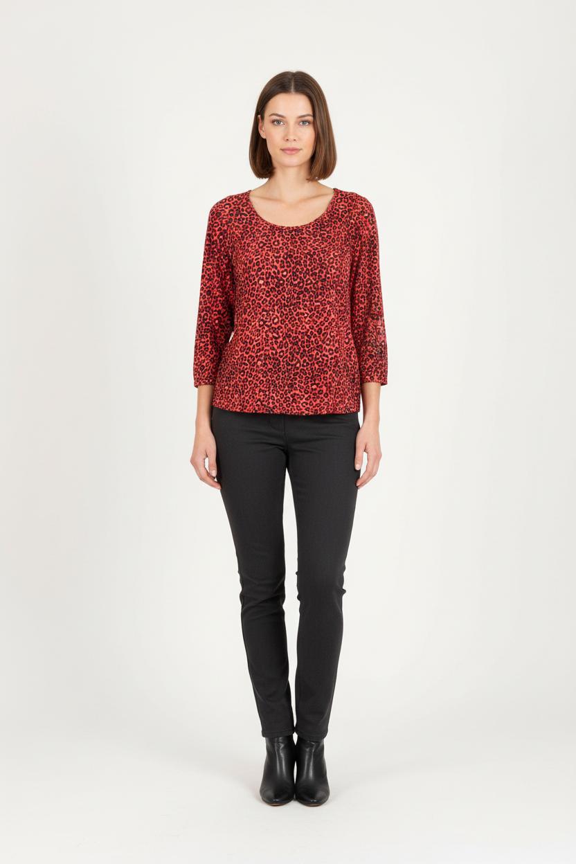 Blouse Rouge et Noire - Taille S/36 de la marque Claudie Pierlot | PARAD82133 - Vendu par Paradigme - Image 1