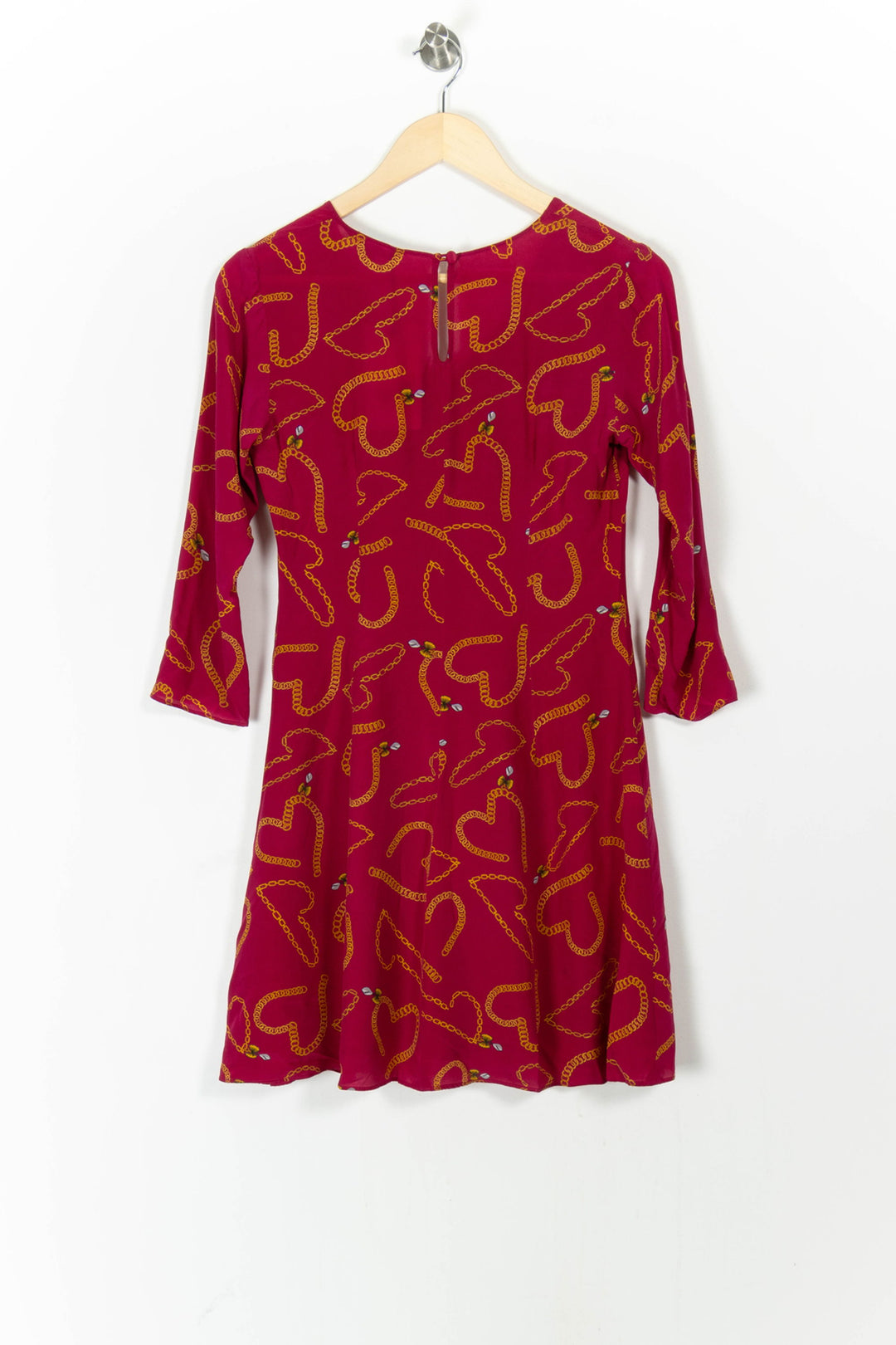 Robe Mi-longue Rouge et Jaune - Taille S/36 de la marque Tara Jarmon | PARAD82134 - Vendu par Paradigme - Image 4