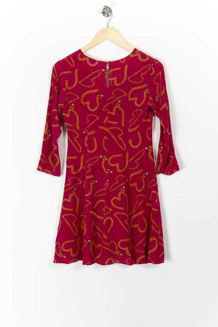 Robe Mi-longue Rouge et Jaune - Taille S/36 de la marque Tara Jarmon | PARAD82134 - Vendu par Paradigme - Image 4