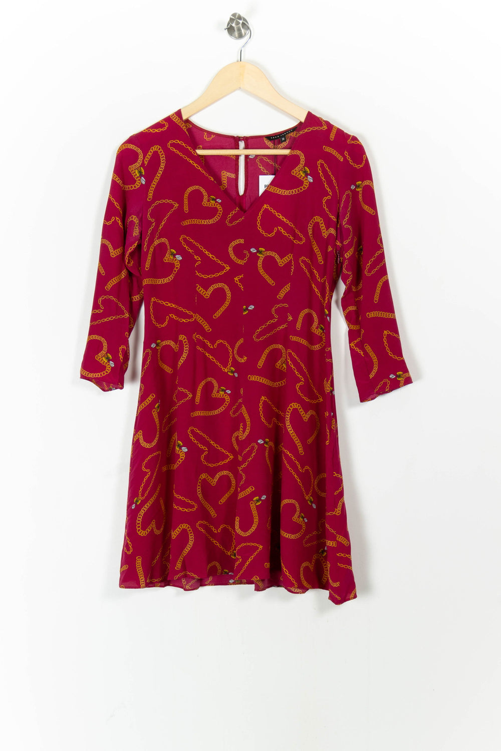 Robe Mi-longue Rouge et Jaune - Taille S/36 de la marque Tara Jarmon | PARAD82134 - Vendu par Paradigme - Image 2