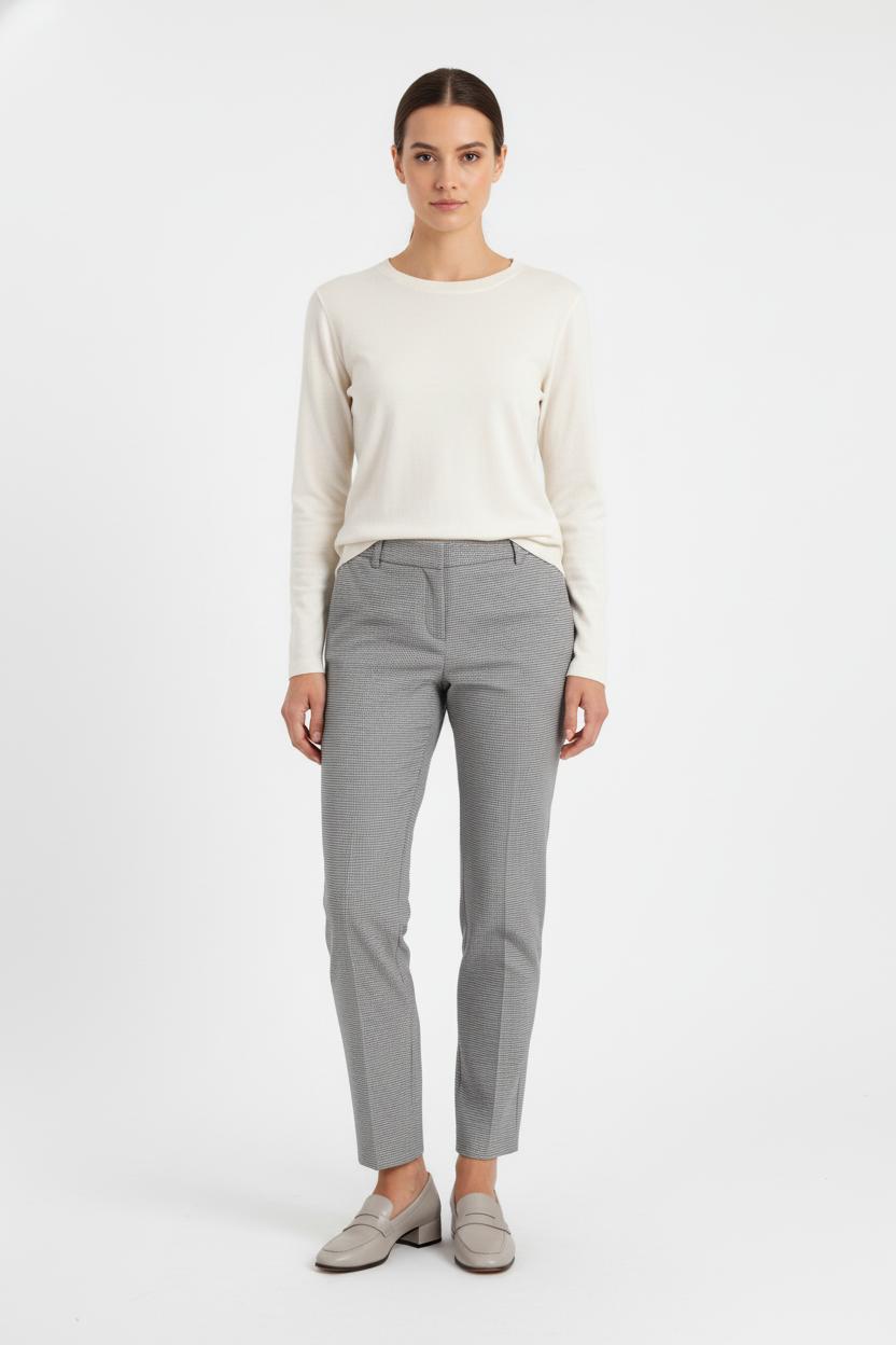 Pantalon Cigarette Gris - Taille S/36 de la marque IKKS | PARAD82137 - Vendu par Paradigme - Image 1