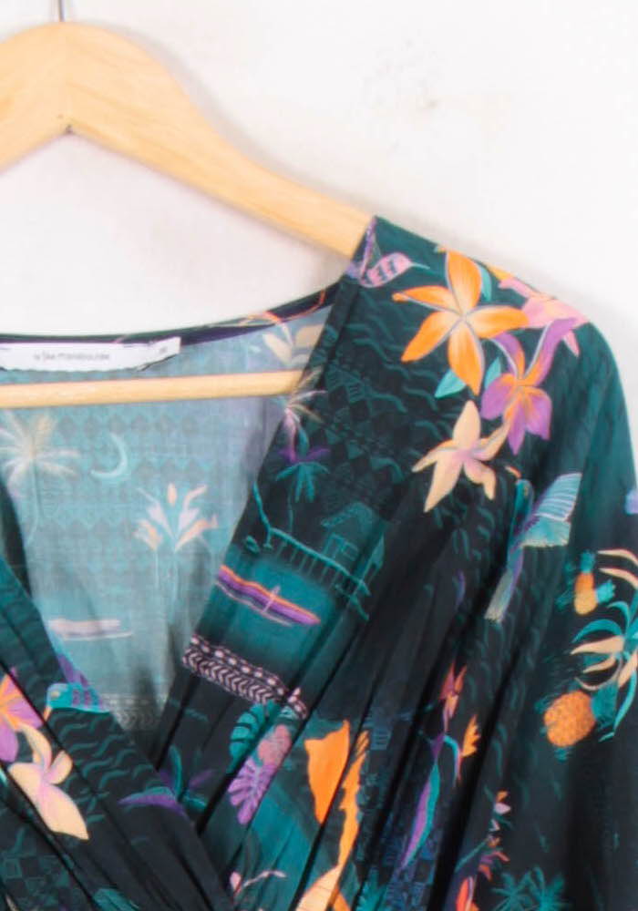 Robe Longue Multicolore - Taille S/36 de la marque La Fée Maraboutée | PARAD82140 - Vendu par Paradigme - Image 3