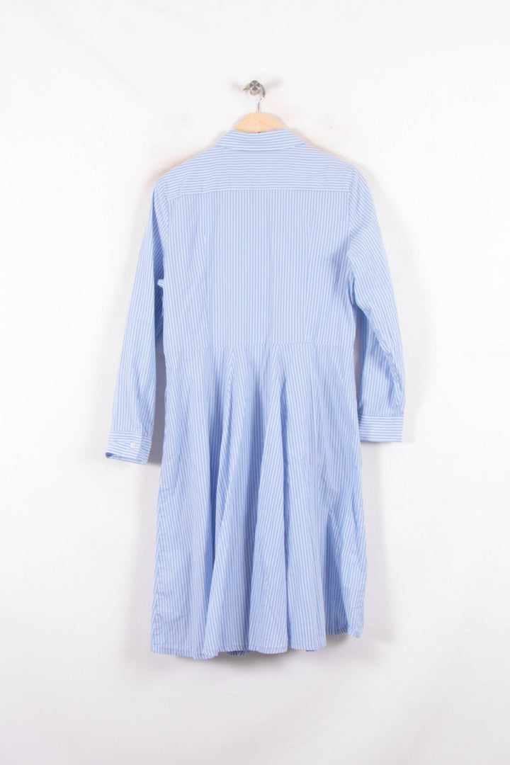 Robe Chemise Bleue à Rayures Blanches - Taille XL/42 de la marque La Fée Maraboutée | PARAD82142 - Vendu par Paradigme - Image 4