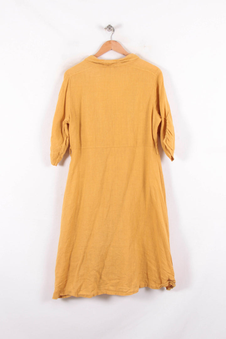 Robe Jaune - Taille XL/42 de la marque La Fée Maraboutée | PARAD82146 - Vendu par Paradigme - Image 4