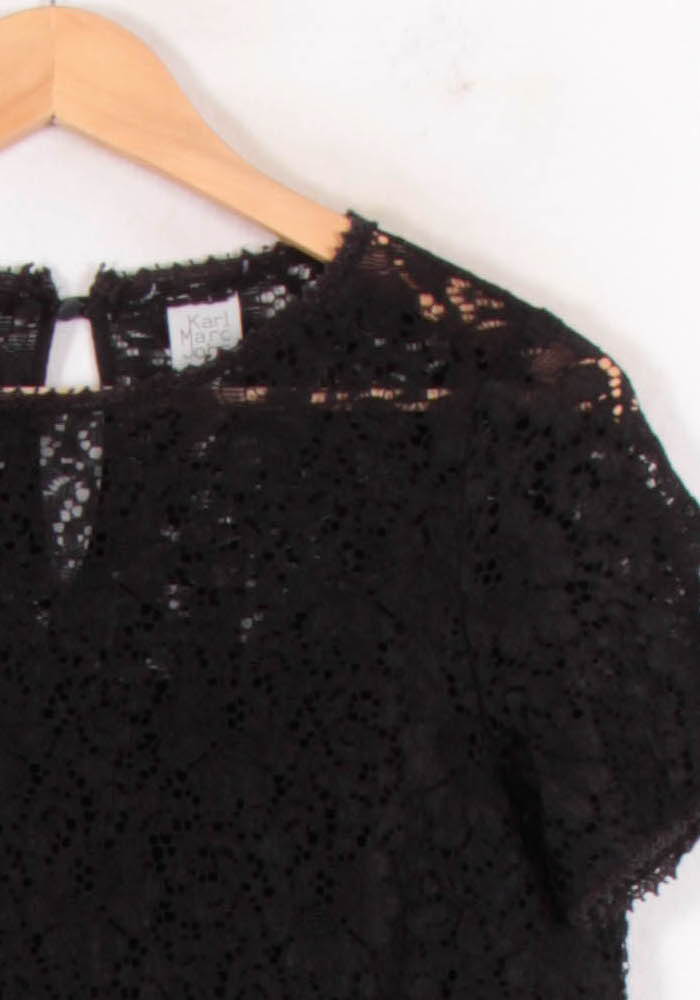 Robe En Dentelle Noire - Taille S/36 de la marque Karl Marc John | PARAD82153 - Vendu par Paradigme - Image 3