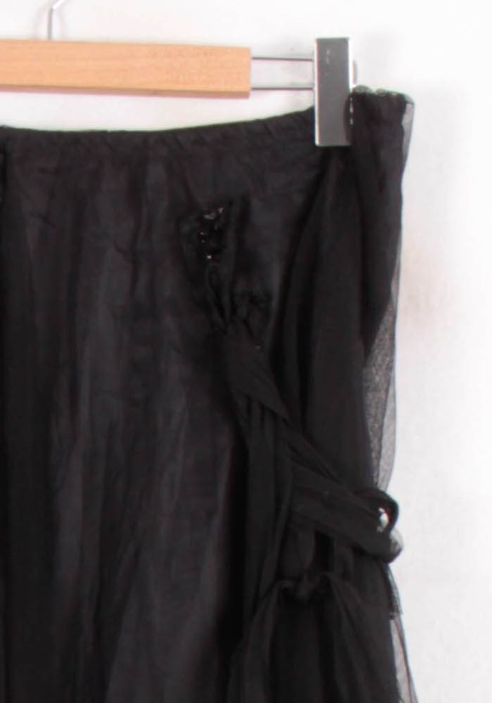 Jupe Volantée Noire - Taille XXL/44 de la marque La Fée Maraboutée | PARAD82157 - Vendu par Paradigme - Image 3