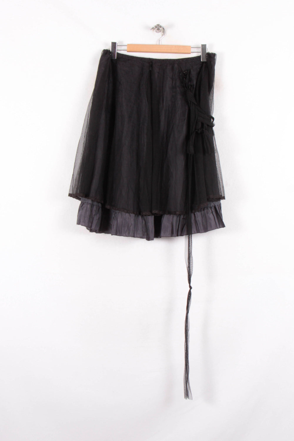 Jupe Volantée Noire - Taille XXL/44 de la marque La Fée Maraboutée | PARAD82157 - Vendu par Paradigme - Image 2