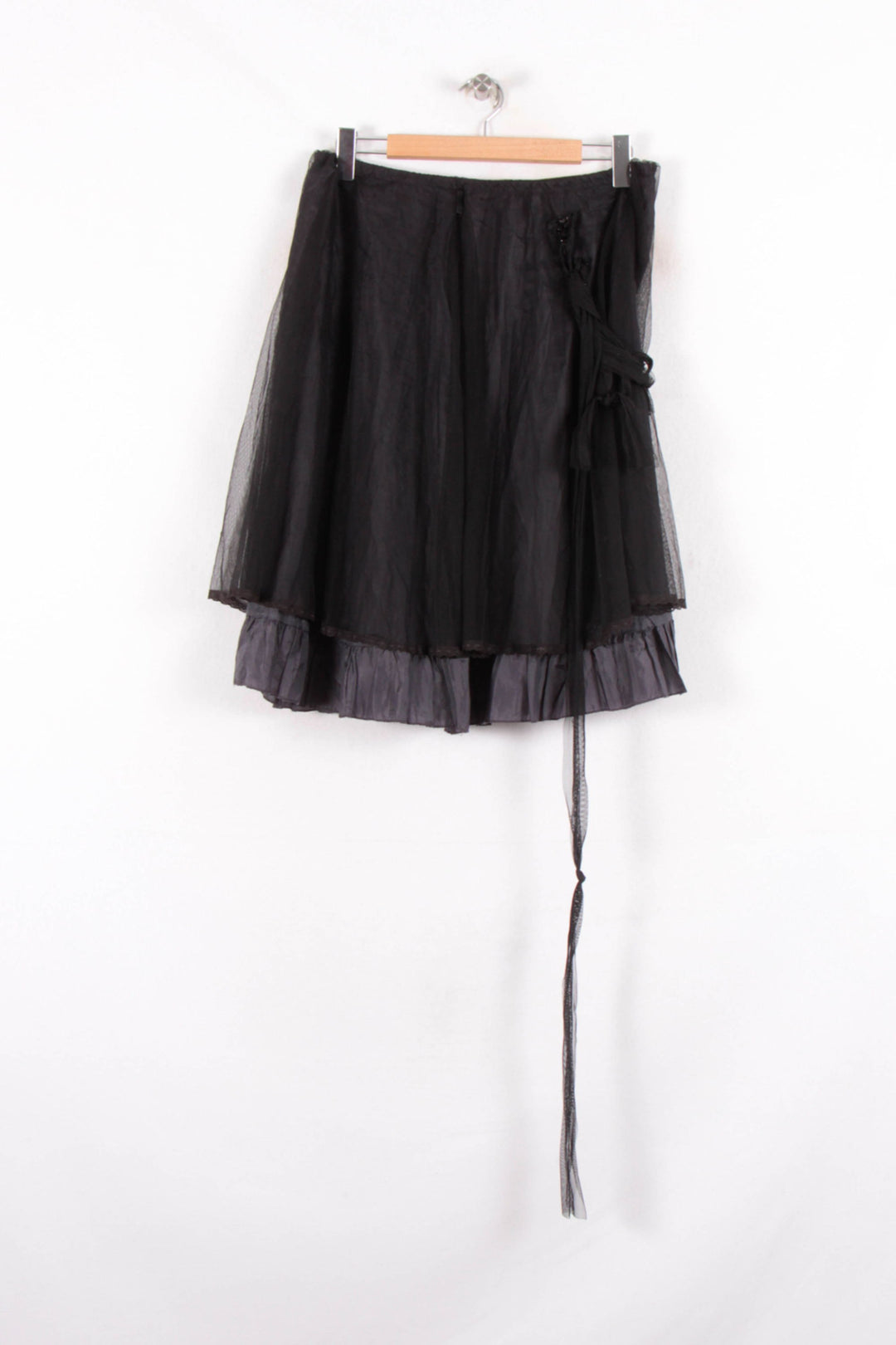 Jupe Volantée Noire - Taille XXL/44 de la marque La Fée Maraboutée | PARAD82157 - Vendu par Paradigme - Image 2