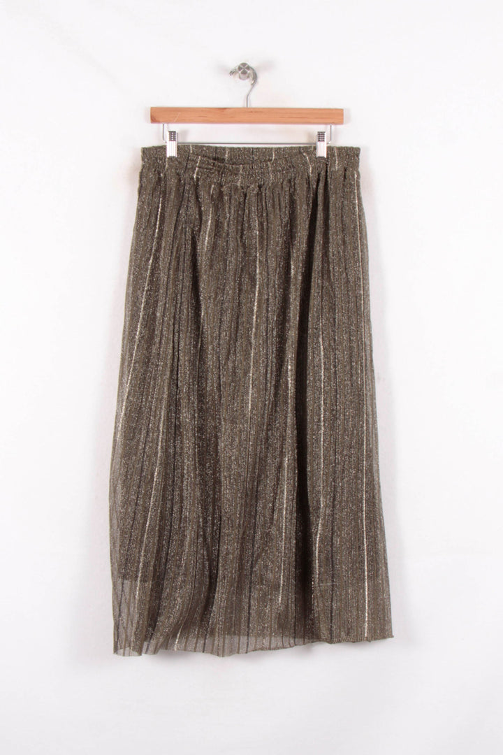 Jupe Plissée Verte - Taille XL/42 de la marque La Fée Maraboutée | PARAD82159 - Vendu par Paradigme - Image 2