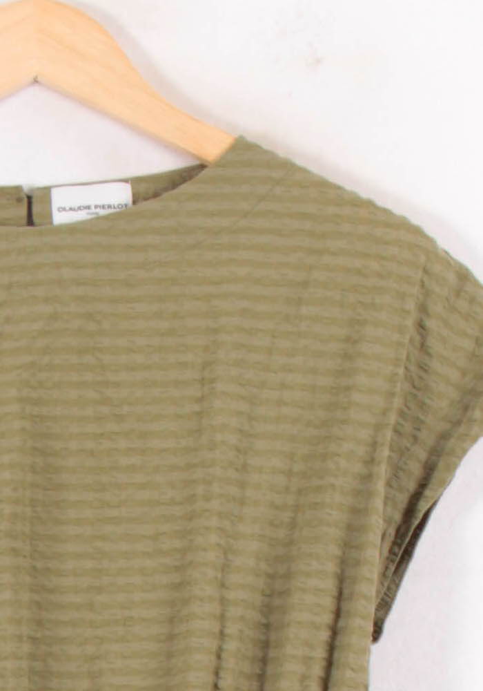 Robe Longue Verte - Taille S/36 de la marque Claudie Pierlot | PARAD82165 - Vendu par Paradigme - Image 3