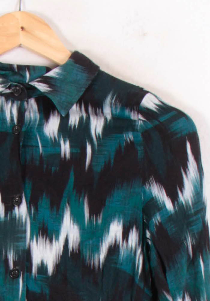 Robe Longue Verte et Noire - Taille S/36 de la marque La Fée Maraboutée | PARAD82171 - Vendu par Paradigme - Image 3