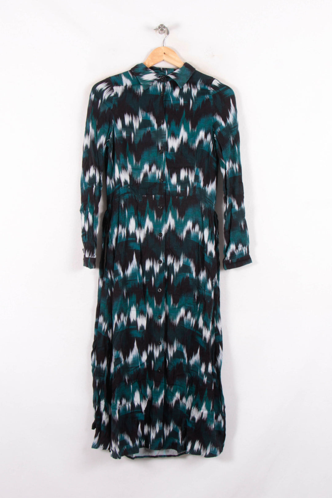 Robe Longue Verte et Noire - Taille S/36 de la marque La Fée Maraboutée | PARAD82171 - Vendu par Paradigme - Image 2