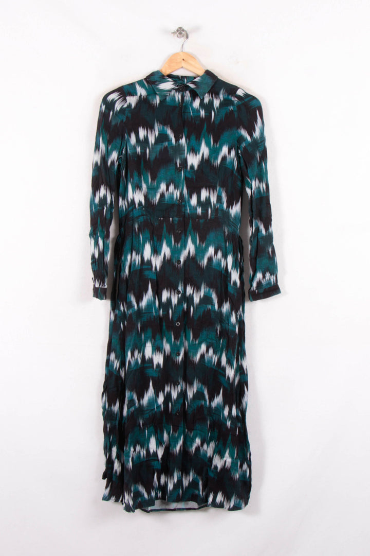 Robe Longue Verte et Noire - Taille S/36 de la marque La Fée Maraboutée | PARAD82171 - Vendu par Paradigme - Image 2