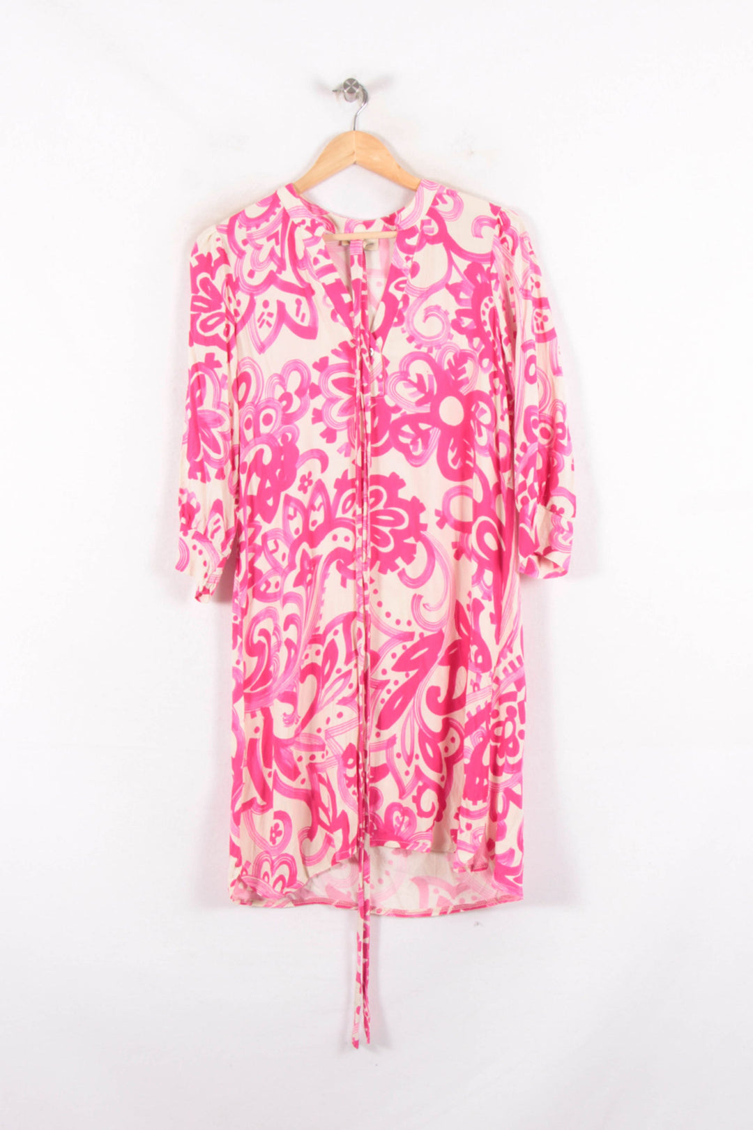 Robe Rose et Blanche - Taille M/38 de la marque La Fée Maraboutée | PARAD82172 - Vendu par Paradigme - Image 2