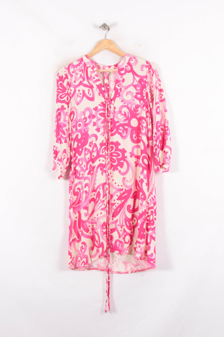 Robe Rose et Blanche - Taille M/38 de la marque La Fée Maraboutée | PARAD82172 - Vendu par Paradigme - Image 2