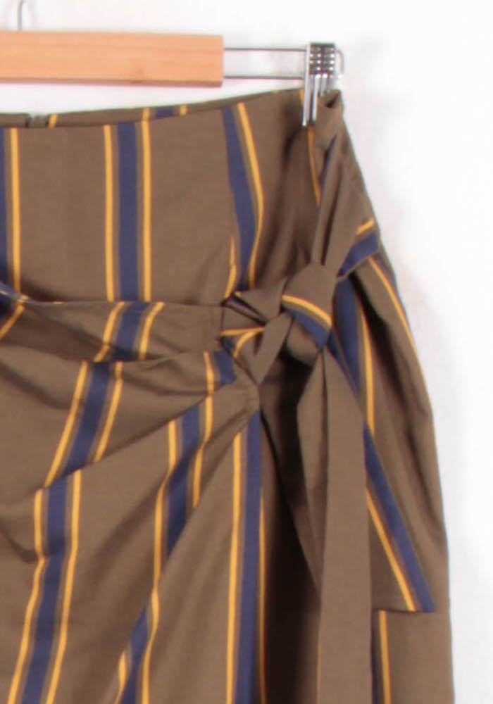 Jupe Longue Marron et Jaune - Taille L/40 de la marque Caroll | PARAD82184 - Vendu par Paradigme - Image 3