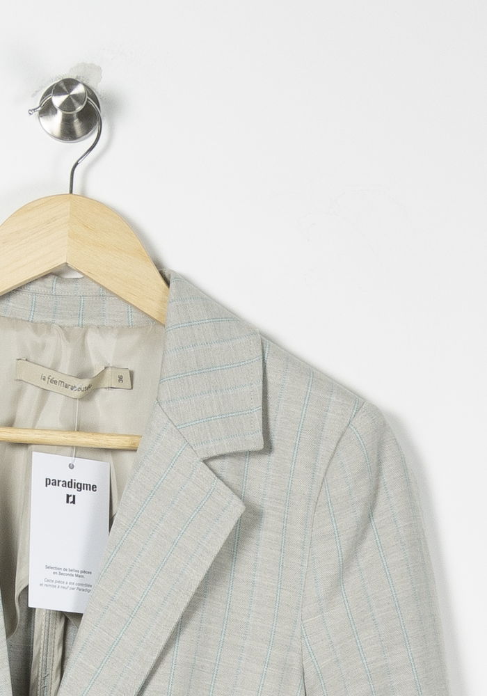 Blazer Gris - Taille S/36 de la marque La Fée Maraboutée | PARAD82189 - Vendu par Paradigme - Image 3