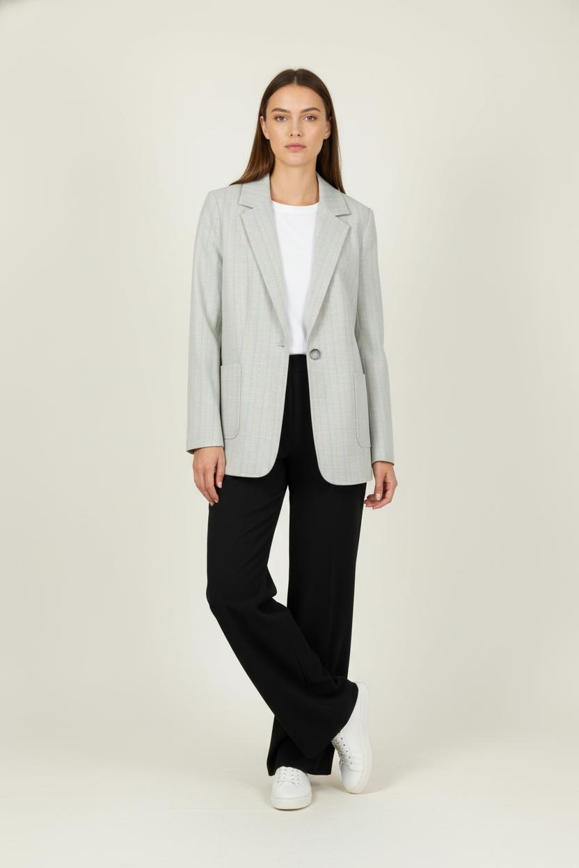 Blazer Gris - Taille S/36 de la marque La Fée Maraboutée | PARAD82189 - Vendu par Paradigme - Image 1