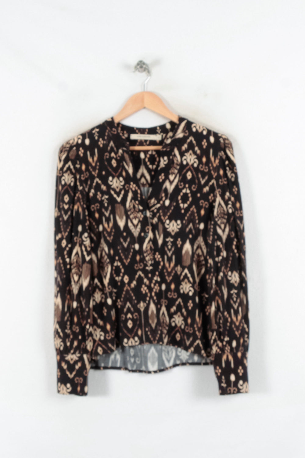 Blouse Noire et Beige - Taille XL/42 de la marque La Fée Maraboutée | PARAD82194 - Vendu par Paradigme - Image 2