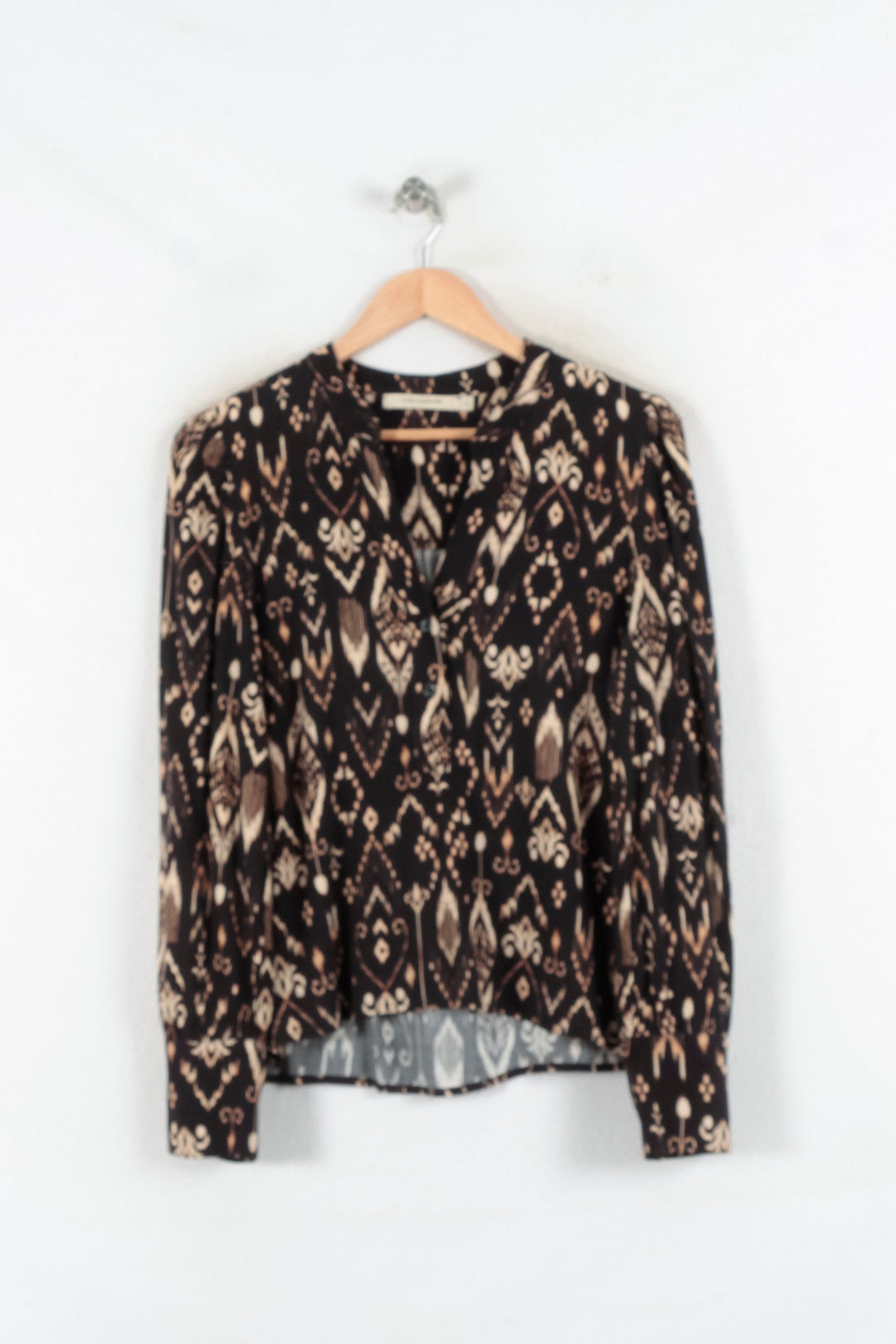 Blouse Noire et Beige - Taille XL/42 de la marque La Fée Maraboutée | PARAD82194 - Vendu par Paradigme - Image 2