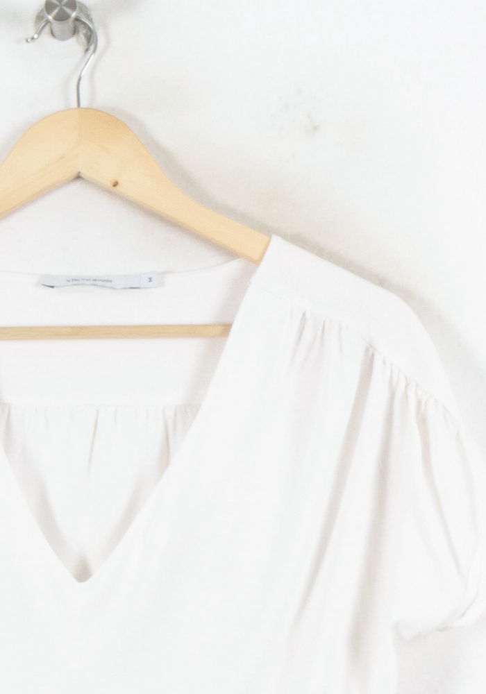 Tee-shirt Blanc - Taille M/38 de la marque La Fée Maraboutée | PARAD82195 - Vendu par Paradigme - Image 3