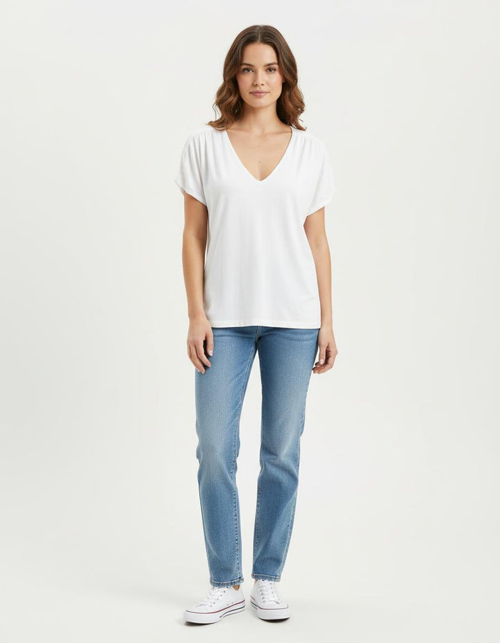 Tee-shirt Blanc - Taille M/38 de la marque La Fée Maraboutée | PARAD82195 - Vendu par Paradigme - Image 1