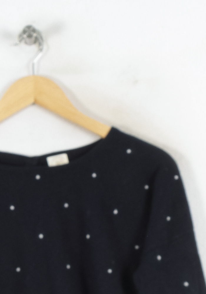 Pull Bleu à Pois Blancs - Taille S/36 de la marque Des petits hauts | PARAD82197 - Vendu par Paradigme - Image 3