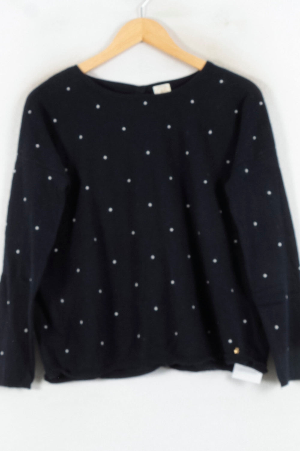 Pull Bleu à Pois Blancs - Taille S/36 de la marque Des petits hauts | PARAD82197 - Vendu par Paradigme - Image 2