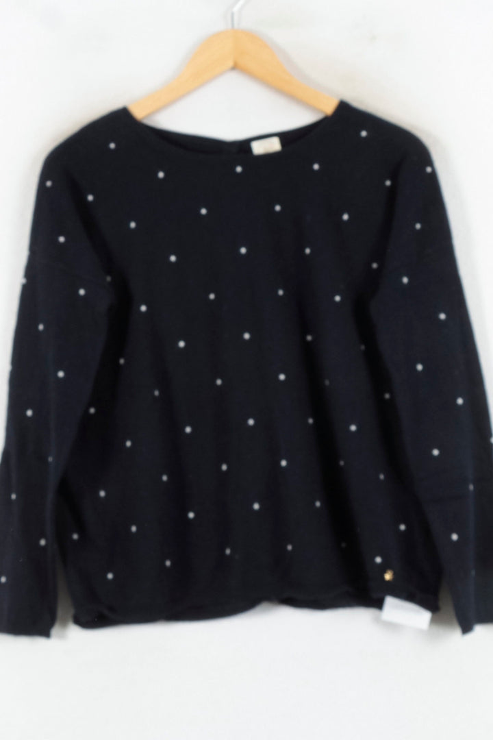 Pull Bleu à Pois Blancs - Taille S/36 de la marque Des petits hauts | PARAD82197 - Vendu par Paradigme - Image 2