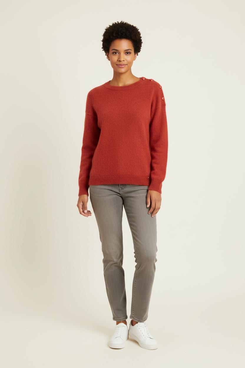 Pull Bordeaux - Taille S/36 de la marque Des petits hauts | PARAD82200 - Vendu par Paradigme - Image 1