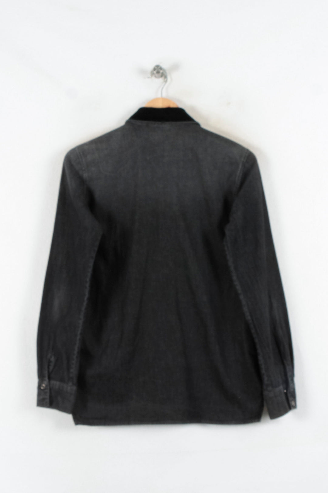 Chemise en Jean Noire - Taille S/36 de la marque Maje | PARAD82209 - Vendu par Paradigme - Image 4