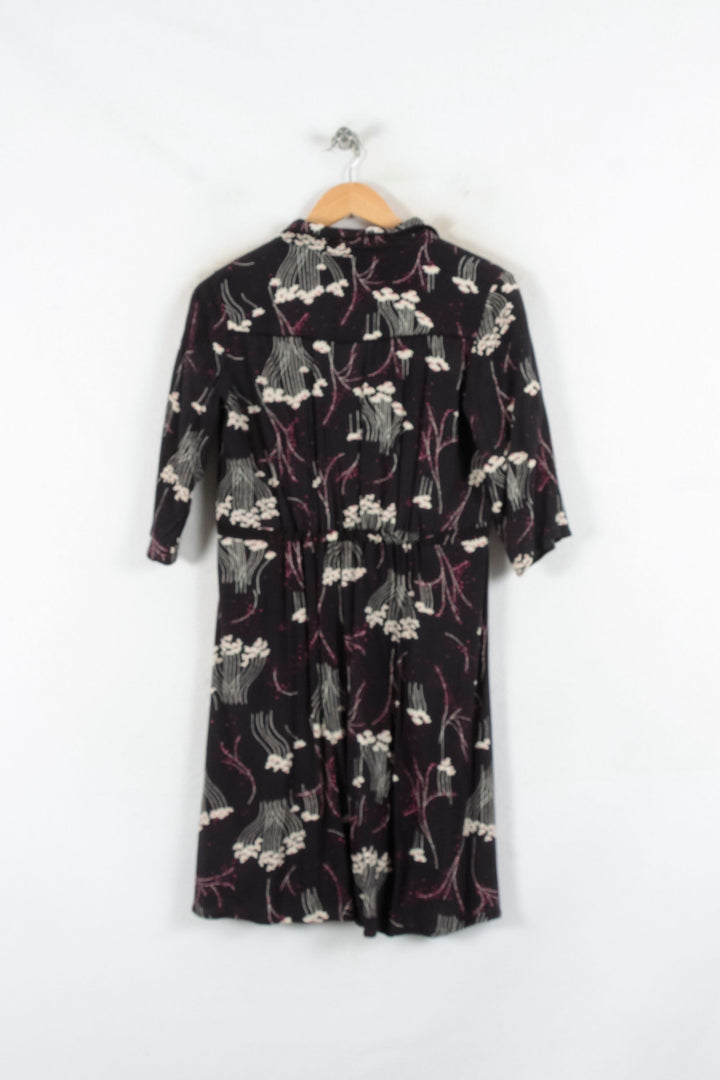 Robe Chemise Noire et Blanche - Taille XS/34 de la marque ba&sh | PARAD82211 - Vendu par Paradigme - Image 4