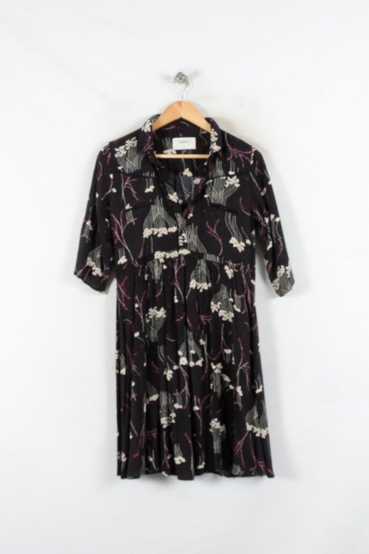 Robe Chemise Noire et Blanche - Taille XS/34 de la marque ba&sh | PARAD82211 - Vendu par Paradigme - Image 2