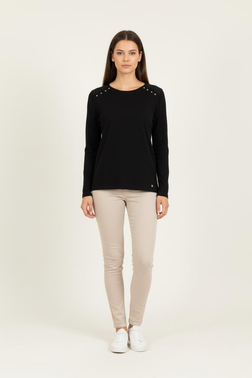 Pull Noir - Taille S/36 de la marque Des petits hauts | PARAD82218 - Vendu par Paradigme - Image 1