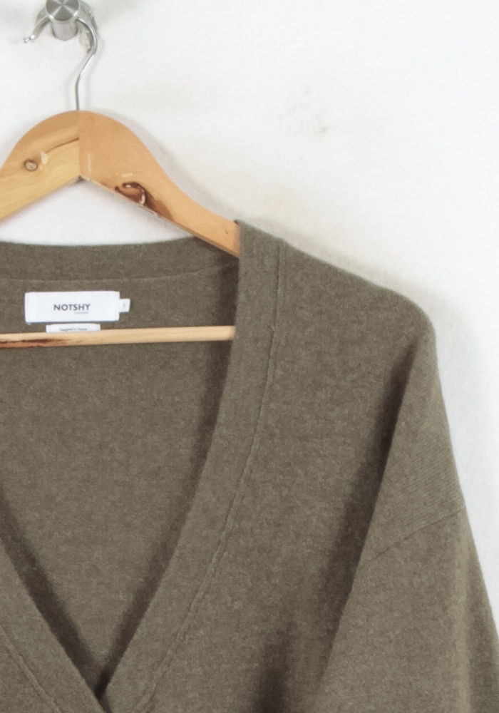 Cardigan Vert - Taille M/38 de la marque Notshy Cashmere | PARAD82224 - Vendu par Paradigme - Image 3