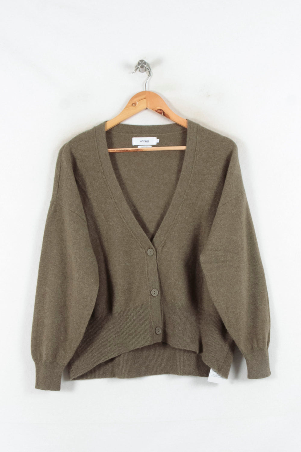 Cardigan Vert - Taille M/38 de la marque Notshy Cashmere | PARAD82224 - Vendu par Paradigme - Image 2