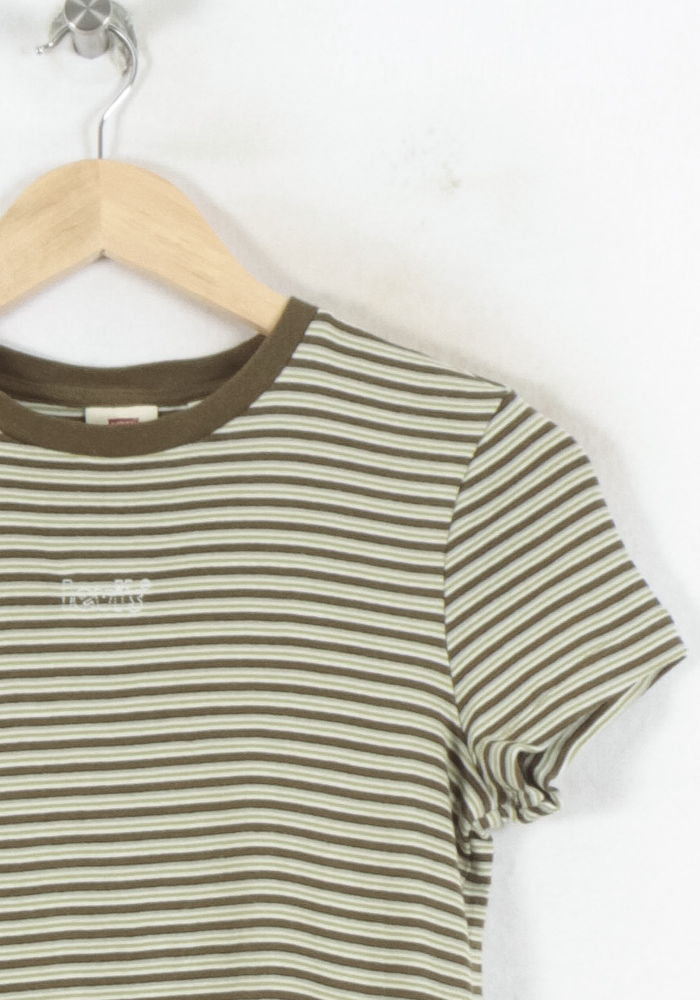 Robe Courte Verte et Blanche - Taille XXS/32 de la marque Levi's | PARAD82233 - Vendu par Paradigme - Image 3