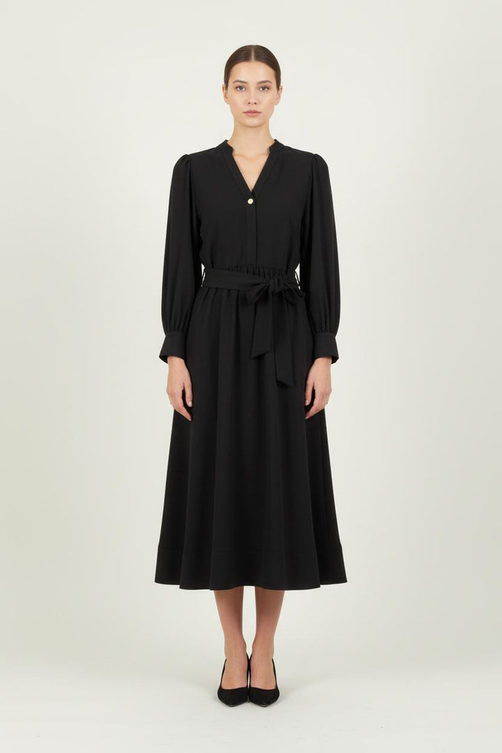 Robe Midi Noire - Taille M/38 de la marque Tara Jarmon | PARAD82235 - Vendu par Paradigme - Image 1
