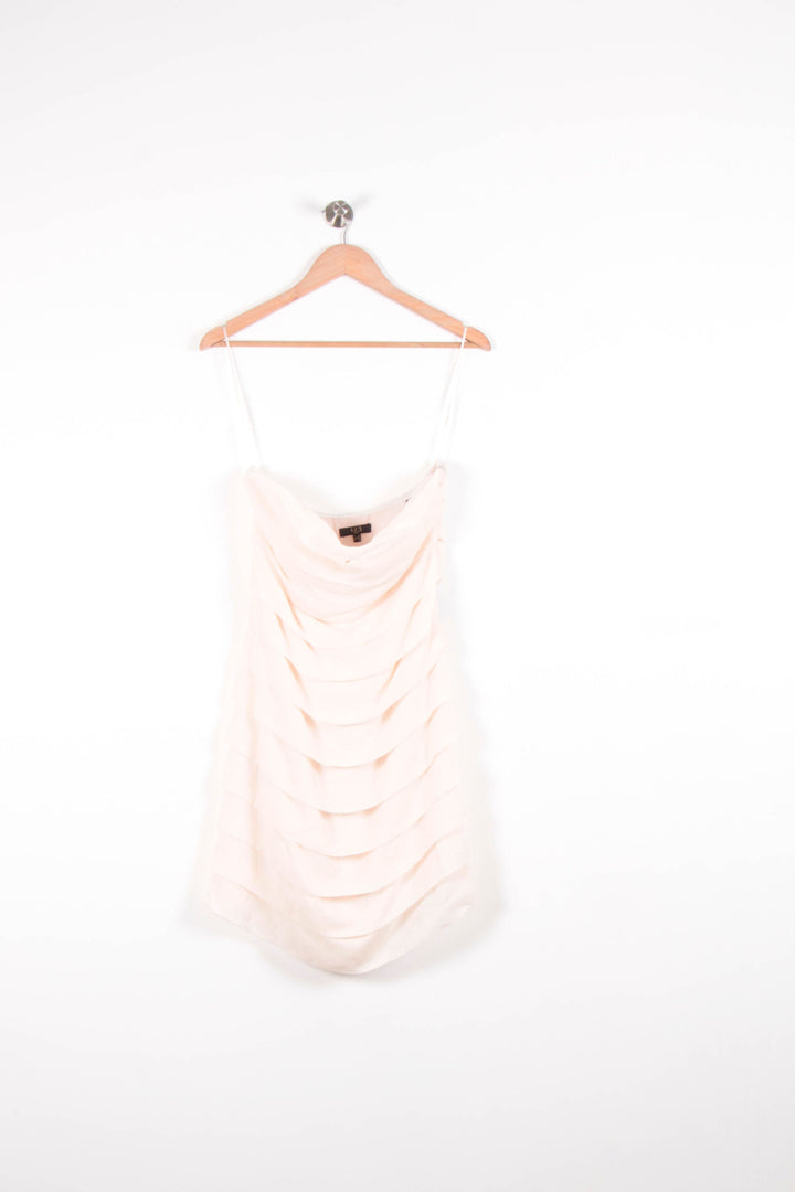 Robe Drapée Rose - Taille S/36 de la marque Maison 123 | PARAD82237 - Vendu par Paradigme - Image 2