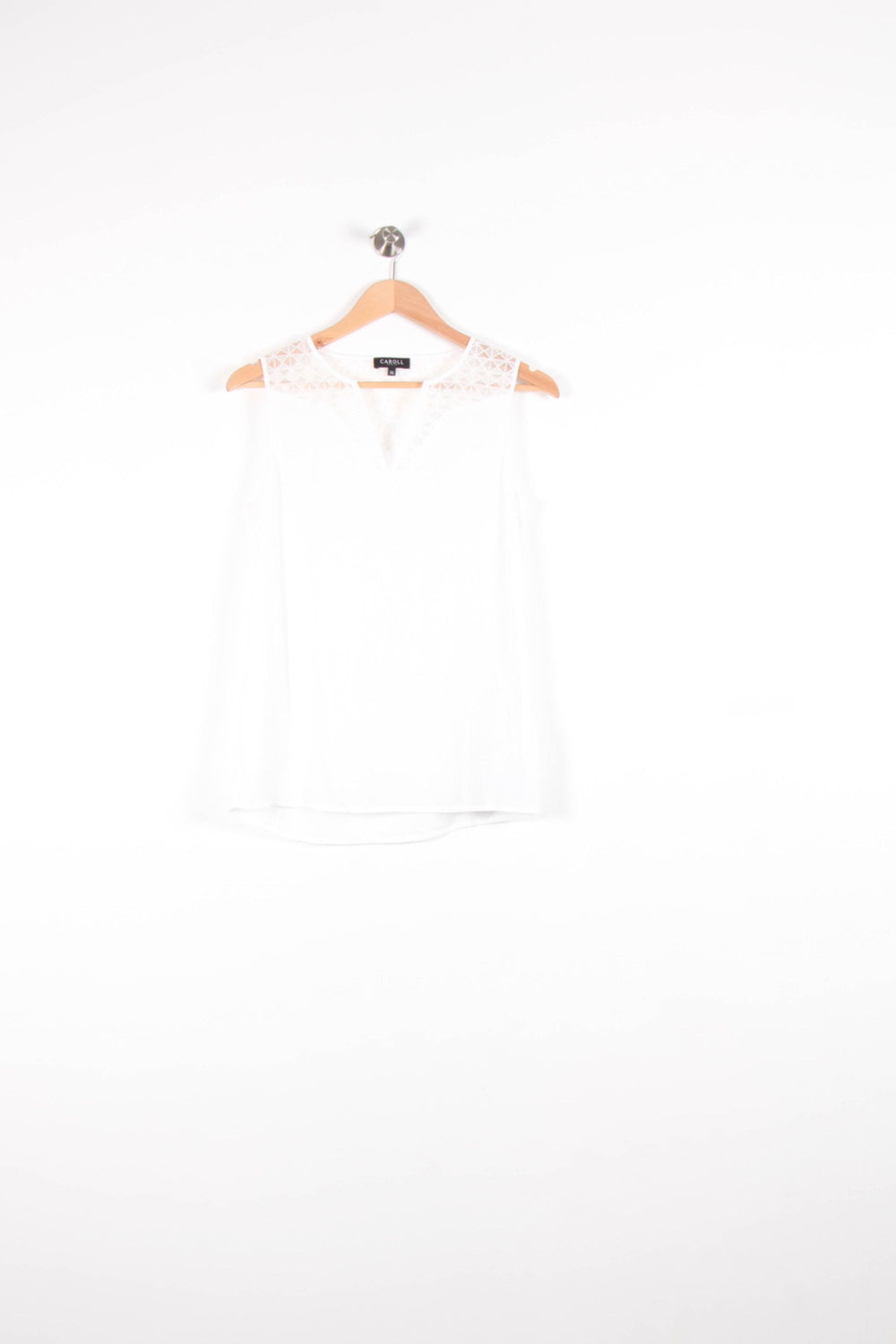 Débardeur Blanc - Taille S/36 de la marque Caroll | PARAD82242 - Vendu par Paradigme - Image 2