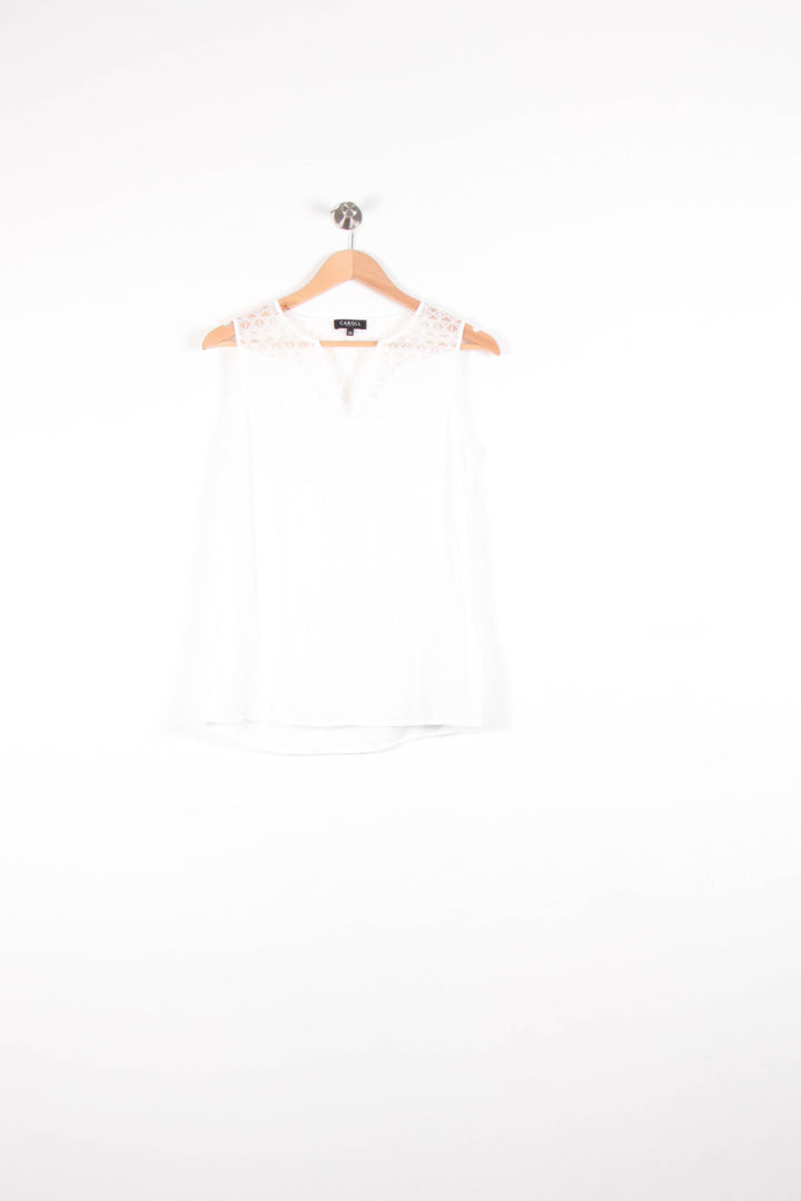 Débardeur Blanc - Taille S/36 de la marque Caroll | PARAD82242 - Vendu par Paradigme - Image 2