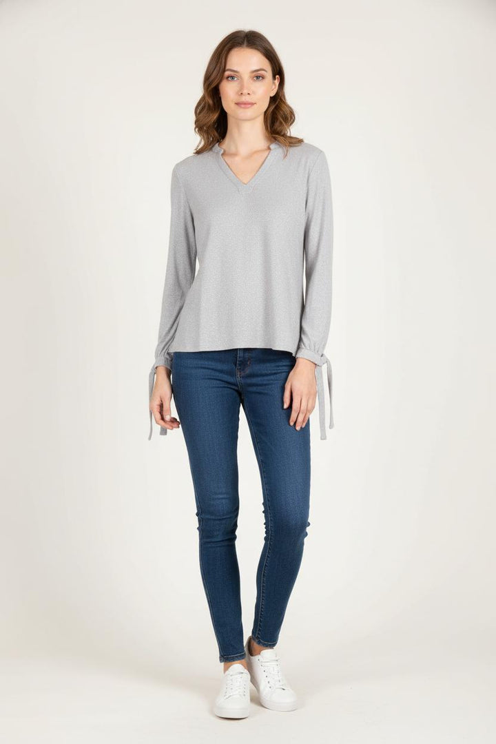 Blouse Grise - Taille S/36 de la marque Caroll | PARAD82243 - Vendu par Paradigme - Image 1