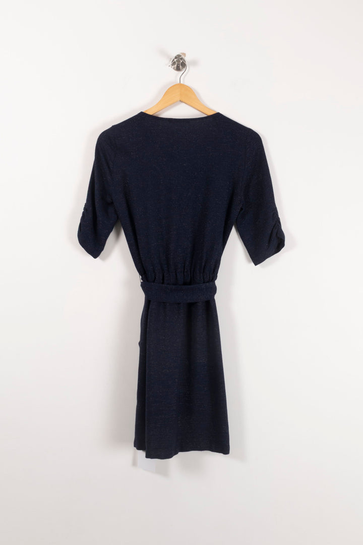 Robe Portefeuille Bleue - Taille XS/34 de la marque Sessùn | PARAD82249 - Vendu par Paradigme - Image 4