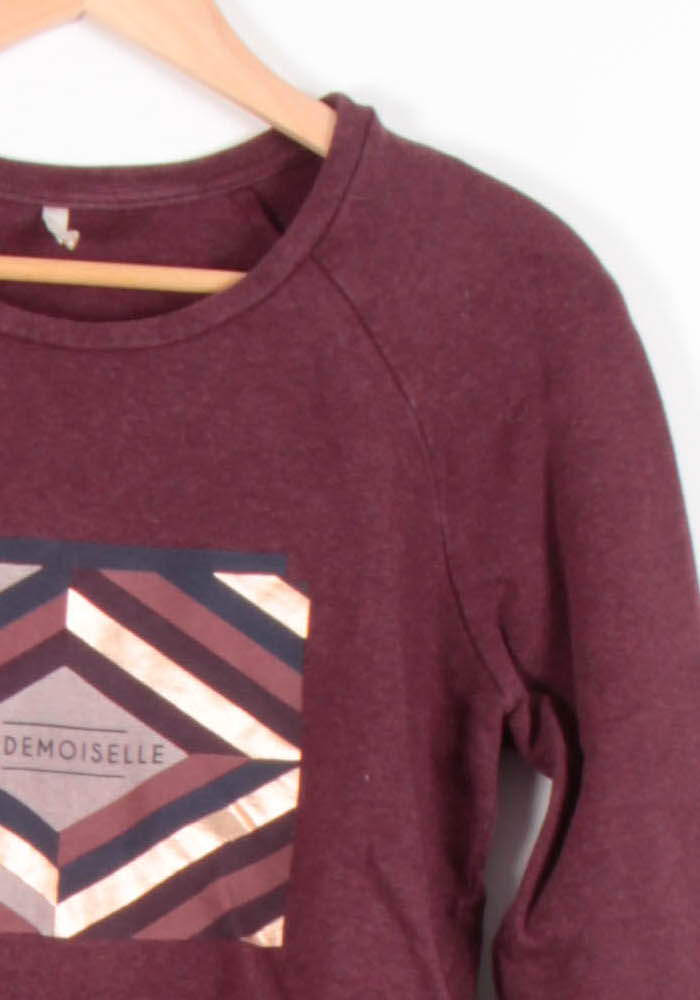 Sweatshirt Bordeaux - Taille XS/34 de la marque I.Code | PARAD82257 - Vendu par Paradigme - Image 3