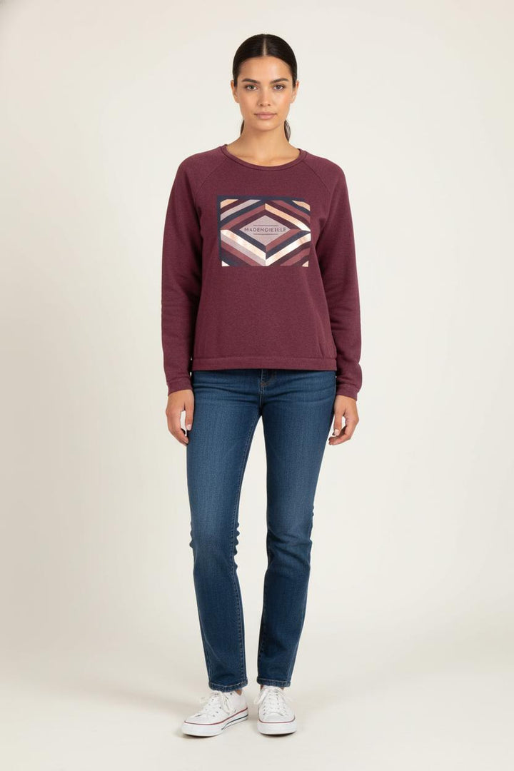Sweatshirt Bordeaux - Taille XS/34 de la marque I.Code | PARAD82257 - Vendu par Paradigme - Image 1