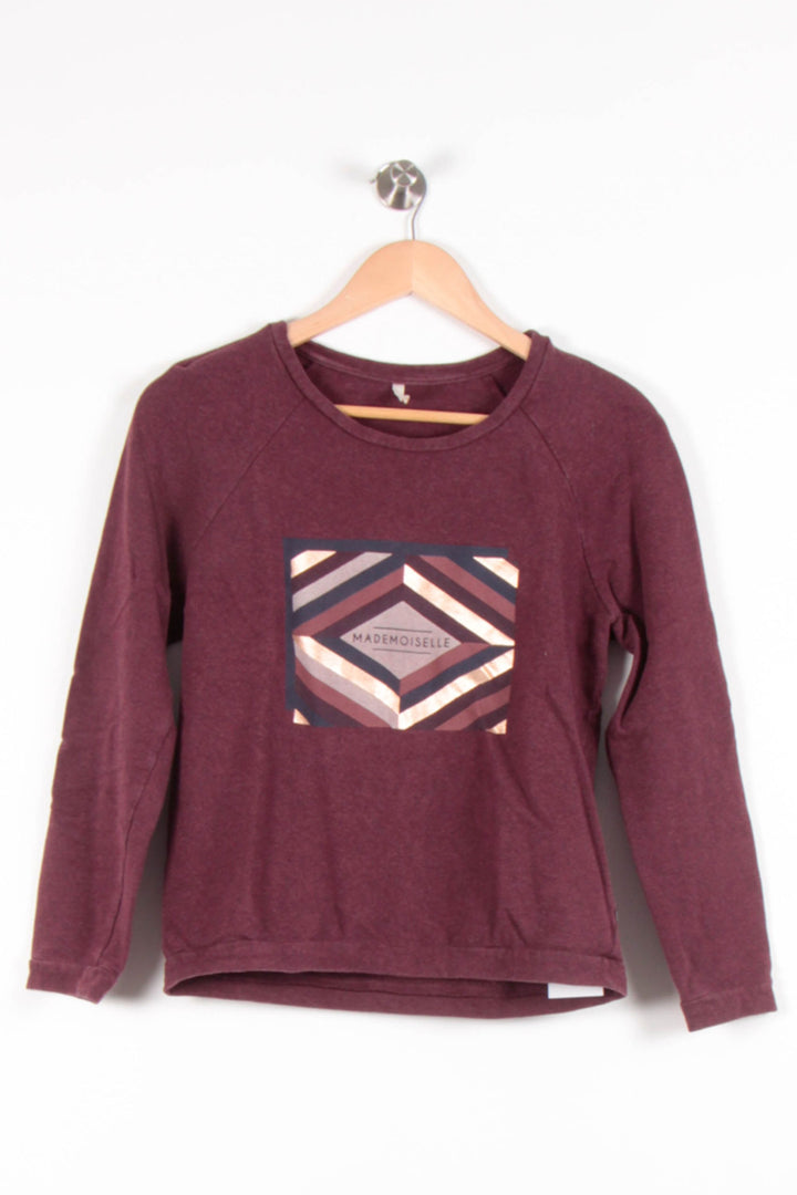 Sweatshirt Bordeaux - Taille XS/34 de la marque I.Code | PARAD82257 - Vendu par Paradigme - Image 2